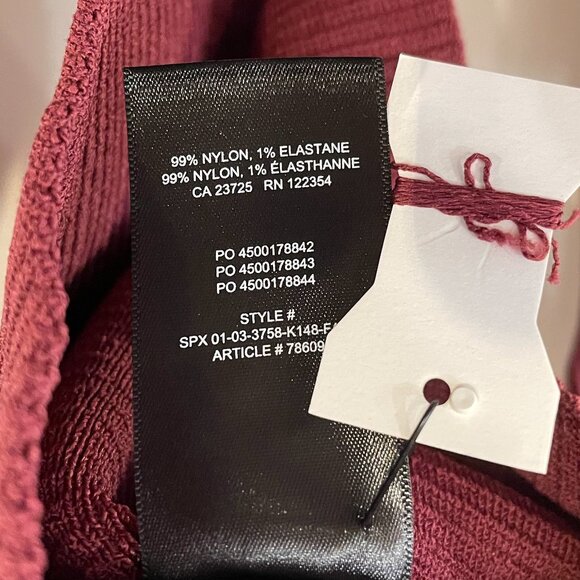 Last Chance! New Aritzia Sculpt Knit Sweetheart Sweater Grapevine Red Small $98 - Picture 6 of 7